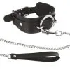 Collier Fetish Ras De Cou Anneau Métal Et Laisse