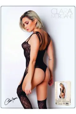 Combi BodyStocking Body String Bas Longues Jarretelles -SexToys Soldes combi bodystocking body string bas longues jarretelles 3