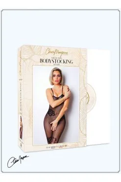 Combi BodyStocking Fine Résille Ouverte Grandes Fleurs -SexToys Soldes combi bodystocking fine resille ouverte grandes fleurs 4