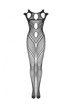 Combi Bodystocking Intégrale Ajourée Noir -SexToys Soldes combi bodystocking integrale ajouree noir 2