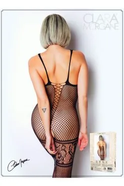 Combi BodyStocking Motifs Buste Et Jarretière -SexToys Soldes combi bodystocking motifs buste et jarretiere 3