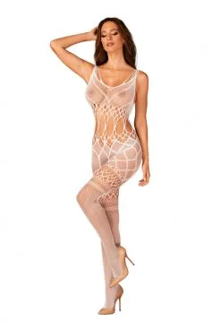 Combi Bodystocking Ouverte Sexy Blanche -SexToys Soldes combi bodystocking ouverte sexy blanche 2
