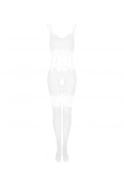Combi Bodystocking Ouverte Sexy Blanche -SexToys Soldes combi bodystocking ouverte sexy blanche 4