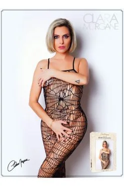 Combi BodyStocking Résille Spider Ouverte -SexToys Soldes combi bodystocking resille spider ouverte 2