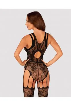 Combi Ouverte Bodystocking Multi Jarretelles -SexToys Soldes combi ouverte bodystocking multi jarretelles 3