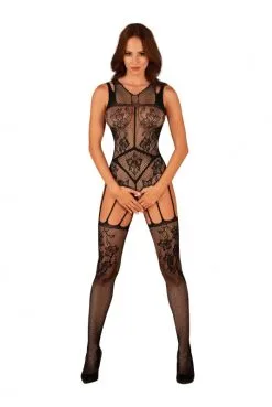 Combi Ouverte Bodystocking Multi Jarretelles -SexToys Soldes combi ouverte bodystocking multi jarretelles 4