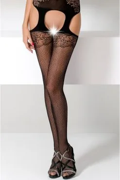 Combinaison Body Stocking Sexy Chic Jarretelles Noir -SexToys Soldes combinaison body stocking sexy chic jarretelles noir 4