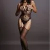 Combinaison Bodystocking Effet Body à Jarretelles
