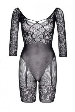 Combinaison BodyStocking Effet Body à Jarretelles -SexToys Soldes combinaison bodystocking effet body a jarretelles 7