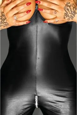 Combinaison Fetish Seins Nus Swagger Noir HandMade -SexToys Soldes combinaison fetish seins nus swagger noir handmade 3