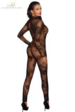 Combinaison Intégrale Transparente Triple ZiP Tulle Floqué 15 Combinaison Intégrale Transparente Triple ZiP Tulle Floqué -SexToys Soldes combinaison integrale transparente triple zip tulle floque 7