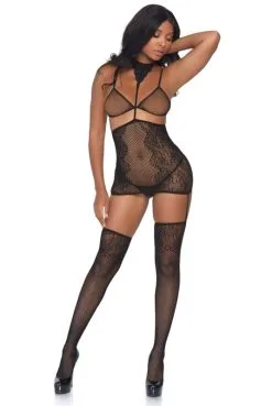 Combinaison Jupe Jarretelles Bikini -SexToys Soldes combinaison jupe jarretelles bikini 1