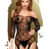 Combinaison Top Notch Bodystocking Noir
