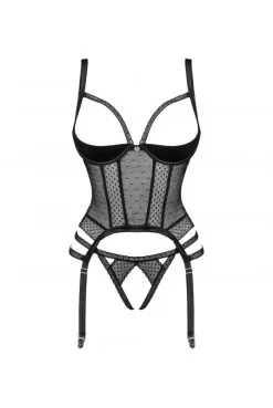 Corset Seins Nus Et String Ouvert Lanelia -SexToys Soldes corset seins nus et string ouvert lanelia 2