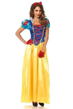 Costume Blanche Neige Robe Longue