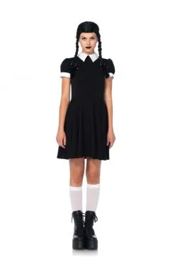 Costume Ecolière Gothique Famille Addams