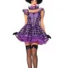 Costume Femme Clown Noir Et Violet
