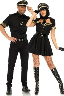 Costume Femme Pilote Sexy -SexToys Soldes costume femme pilote sexy 3