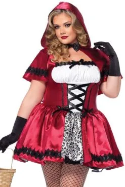 Costume Petit Chaperon Rouge Satin Grande Taille