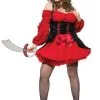 Costume Robe Pirate Sexy Rackham Le Rouge Grande Taille