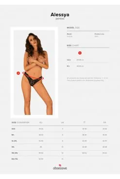 Culotte Alessya Noir -SexToys Soldes culotte alessya noir 8