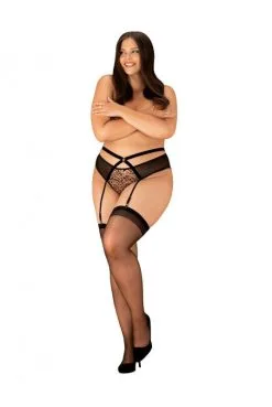 Culotte Ouverte Léopard Porte Jarretelles Allunes -SexToys Soldes culotte ouverte leopard porte jarretelles allunes 16