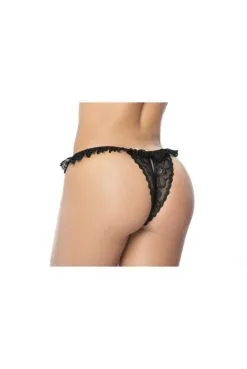 Culotte Ouverte Noire à Froufrou En Dentelle 12 Culotte Ouverte Noire à Froufrou En Dentelle -SexToys Soldes culotte ouverte noire a froufrou en dentelle 5