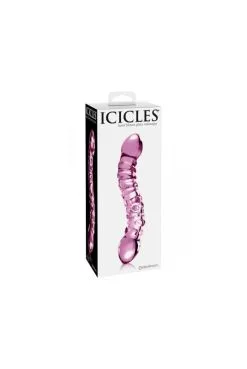 Double Gode En Verre Icicles N° 55 -SexToys Soldes double gode en verre icicles n 55 3