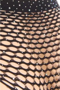 Ensemble 2 Pièces Résille Et Strass -SexToys Soldes ensemble 2 pieces resille et strass 2