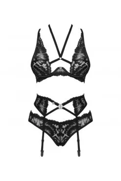 Ensemble 3 Pièces Portes Jarretelles Bijou Alessya -SexToys Soldes ensemble 3 pieces portes jarretelles bijou alessya 2