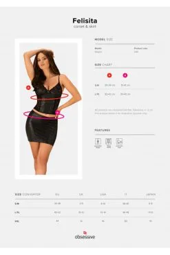 Ensemble Corset Mini Jupe Felisita -SexToys Soldes ensemble corset mini jupe felisita 6