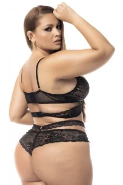 Ensemble Et Nuisette Grande Taille 2 En 1 Soutien Gorge Et String -SexToys Soldes ensemble et nuisette grande taille 2 en 1 soutien gorge et string 6