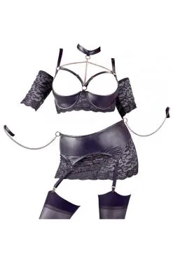 Ensemble Fetish Grande Taille Soutien Gorge Armatures Porte Jarretelles -SexToys Soldes ensemble fetish grande taille soutien gorge armatures porte jarretelles 2