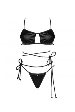 Ensemble Fetish Noir Wetlook Cordellis -SexToys Soldes ensemble fetish noir wetlook cordellis 2