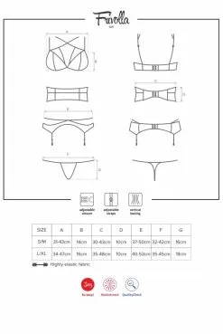 Ensemble Frivolla Porte Jarretelles 4 Pièces -SexToys Soldes ensemble frivolla porte jarretelles 4 pieces 4