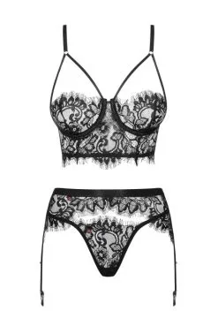 Ensemble Jarretelles Sexy Lashy 3 Pièces -SexToys Soldes ensemble jarretelles sexy lashy 3 pieces 2
