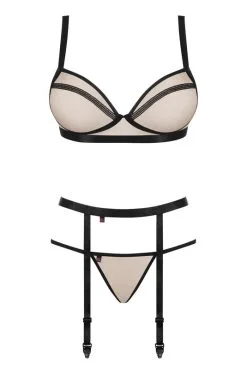 Ensemble Nudelia Porte Jarretelles 3 Pièces -SexToys Soldes ensemble nudelia porte jarretelles 3 pieces 2