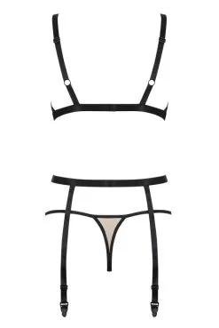 Ensemble Nudelia Porte Jarretelles 3 Pièces -SexToys Soldes ensemble nudelia porte jarretelles 3 pieces 3