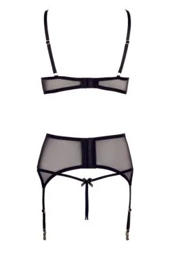 Ensemble Ouvert Dentelle Transparente Noire -SexToys Soldes ensemble ouvert dentelle transparente noire 3