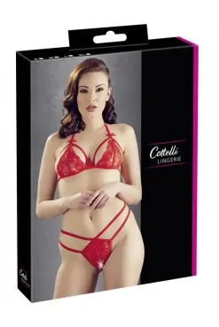 Ensemble Rouge Soutien-gorge Avec Bonnets Detachable -SexToys Soldes ensemble rouge soutien gorge avec bonnets detachable 4