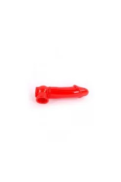 Gaine Prolongateur De Pénis Semi Réaliste Rouge 19x4,5 Cm -SexToys Soldes gaine prolongateur de penis semi realiste rouge 19x45 cm 3
