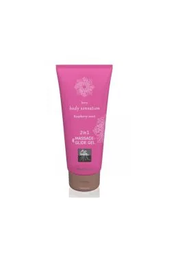 Gel Lubrifiant & Massage Parfum Framboise 200ml By Shiatsu