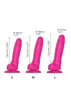 God Réaliste Sliding Skin Fuchsia -SexToys Soldes god realiste sliding skin fuchsia 5