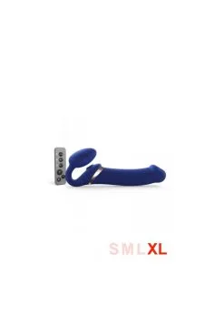 Gode Ceinture Anatomique Multi Orgasm Bleu Nuit XL