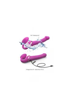 Gode Ceinture Anatomique Multi Orgasm Fuchsia L -SexToys Soldes gode ceinture anatomique multi orgasm fuchsia l 2