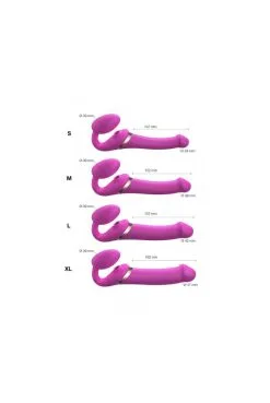 Gode Ceinture Anatomique Multi Orgasm Fuchsia L -SexToys Soldes gode ceinture anatomique multi orgasm fuchsia l 3