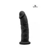 Gode Double Densité Noir 19 Cm