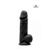 Gode Double Densité Noir 21,5 Cm