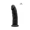 Gode Double Densité Noir 22,5 Cm