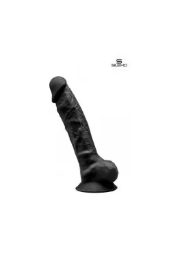 Gode Double Densité Noir 23 Cm